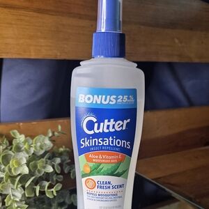 Bug Spray Cutter Skinsations Clean Fresh Scent Aloe Vitamin E Repellent